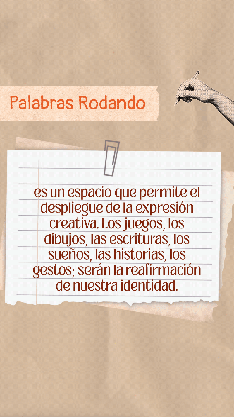 Diseño Palabras Rodando - Presentación de Marca