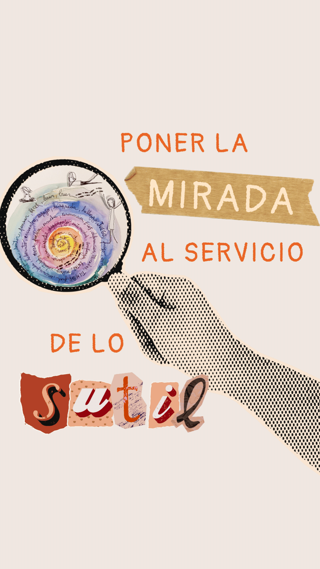Diseño Palabras Rodando - Carrusel Informativo